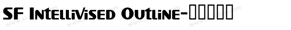 SF Intellivised Outline字体转换